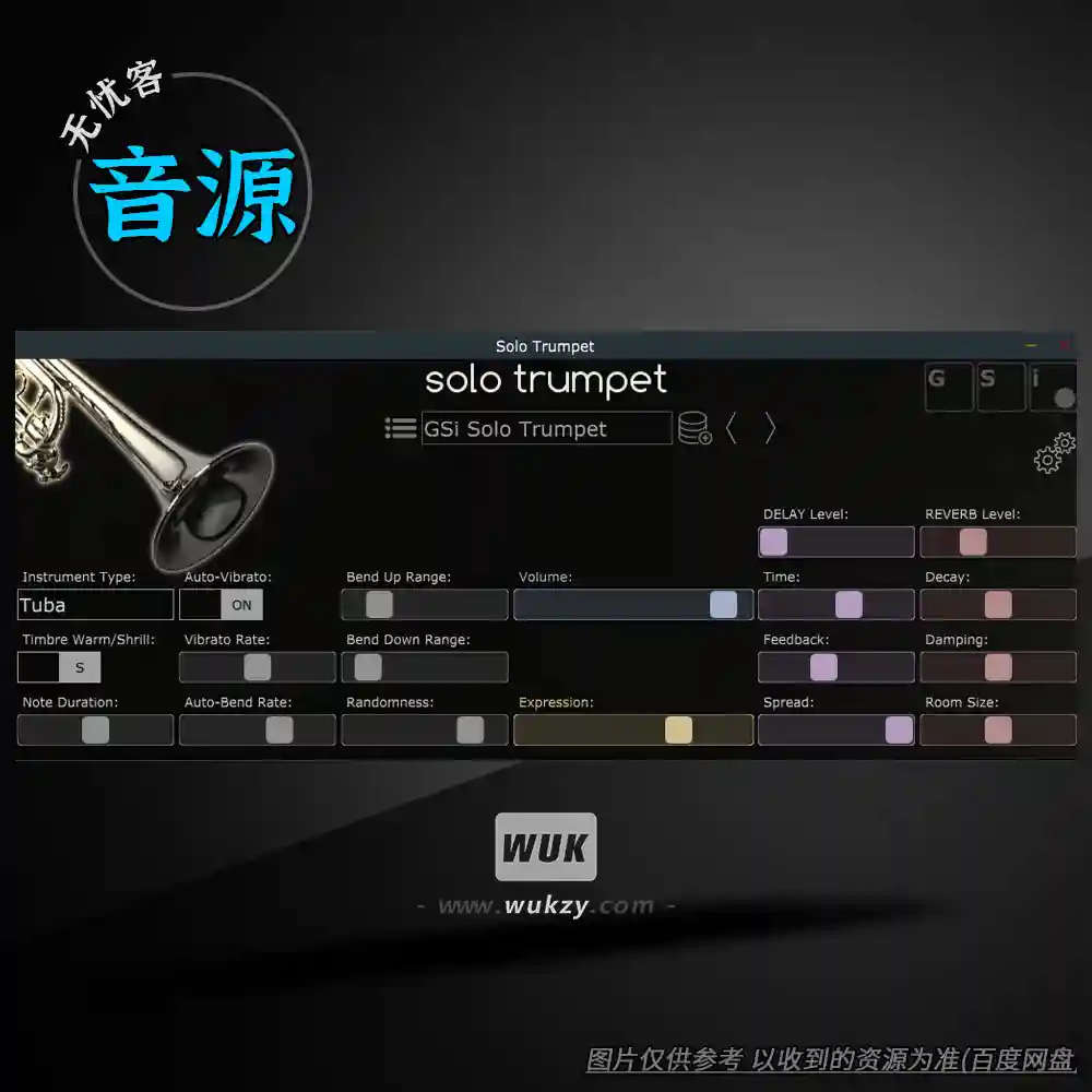 音源	Genuine Soundware Solo Trumpet（独奏小号音源）（W）