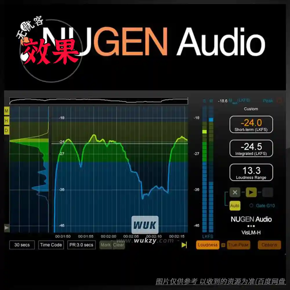 工具	NUGEN Audio VisLM（专业响度监测工具）（W+M）