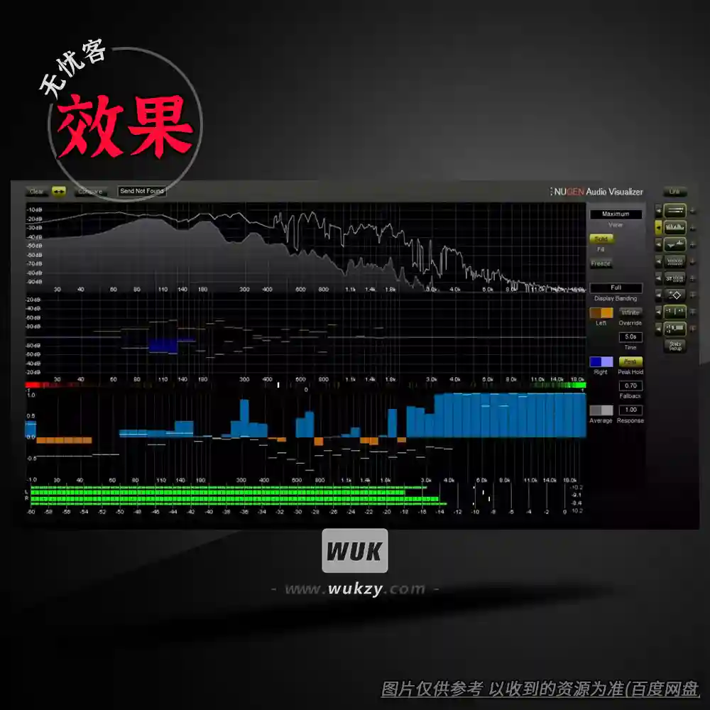 工具	NUGEN Audio Visualizer（多维度音频分析工具）（W+M）