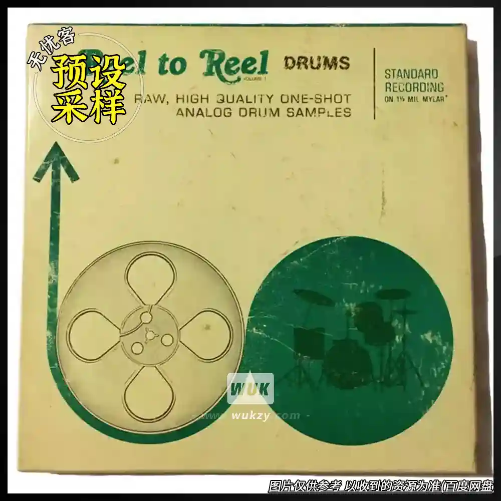 采样	G.E.D. Soul Sound Library Reel To Reel Drums Vol.1+2（开盘带鼓采样卷1）