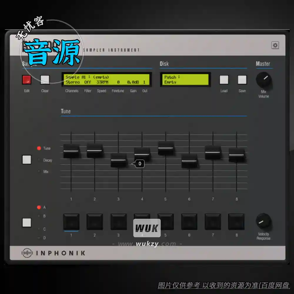 音源	Inphonik RX1200（音序器节拍制作沙盒）（W+M）