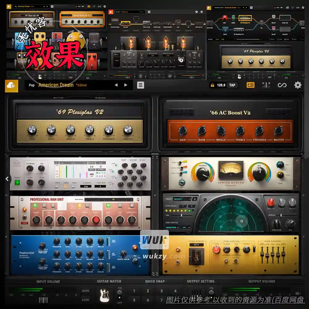 效果	Positive Grid BIAS FX2-AMP2-Pedal（吉他三件套）（W+M）