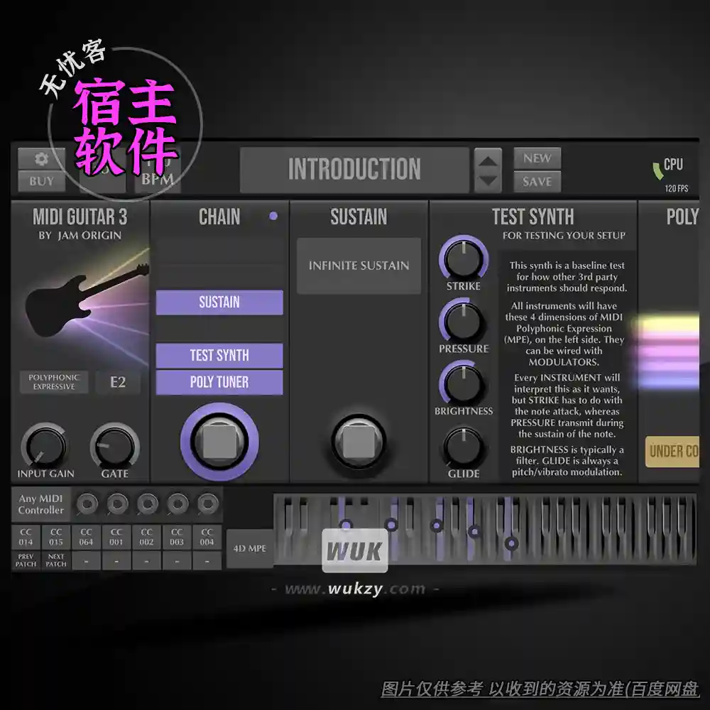 工具	Jam Origin MIDI Guitar 3（吉他转MIDI）（M）