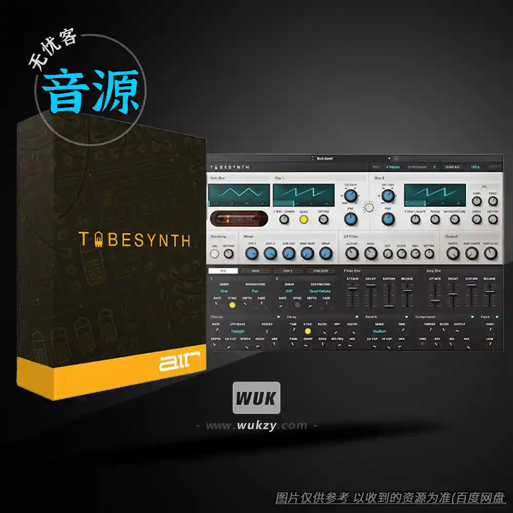 音源	AIR Music Technology Tubesynth（电子管合成音源）（W+M）