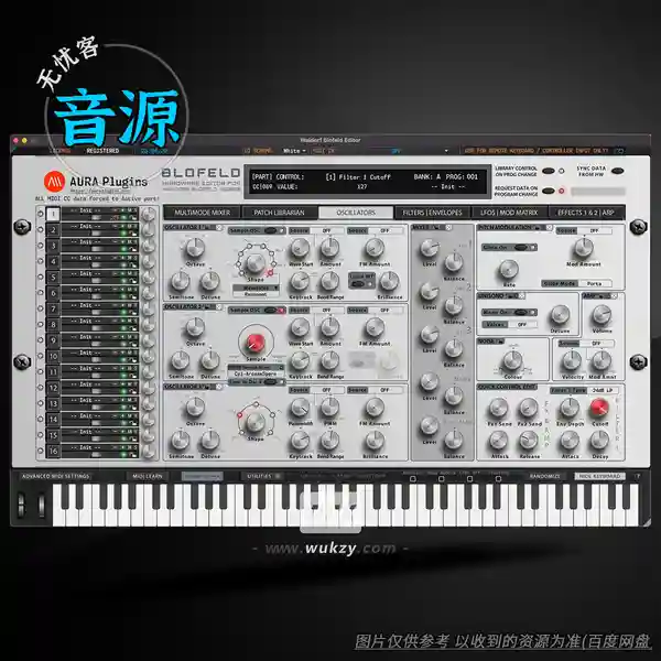 工具	Aura Plugins Waldorf Blofeld Editor（合成器编辑器）（W+M）
