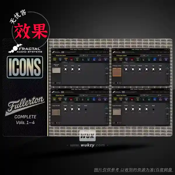 效果	Fractal Audio Systems ICONS Fullerton Complete v1.0.1（吉他箱模效果器）（W+M）