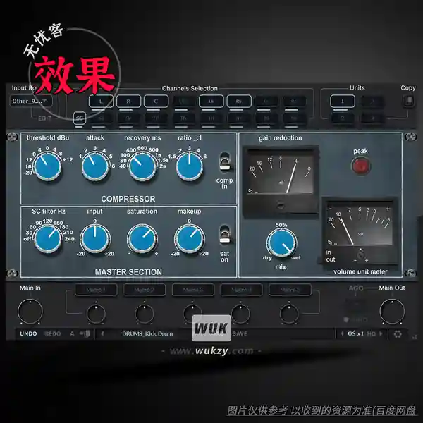 效果	Red Rock Comp 609（70年代压缩复刻）（W）复刻70年代经典压缩器特性，声音温暖、动态柔和、控制力强，适合人声、鼓组、贝斯、吉他等音源，可平稳控制动态、提升响度、增加贴耳感，保留声音自然质感，兼具复古味道与实用性。