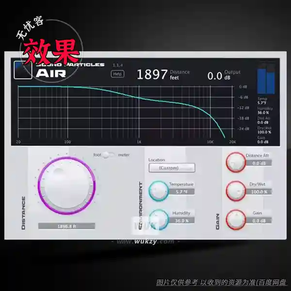 效果	Sound Particles Air（空间距离模拟）（W）