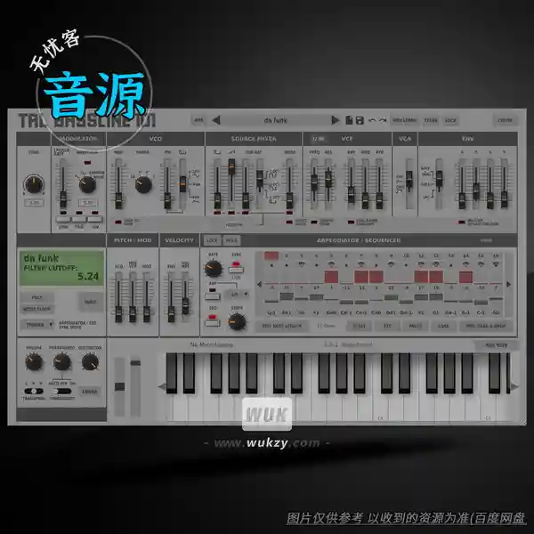 音源	Togu Audio Line TAL-BassLine-101 (303风格贝斯)（W+M）