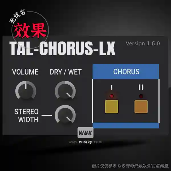 效果	Togu Audio Line TAL-Chorus-LX（经典合唱效果）（W+M）