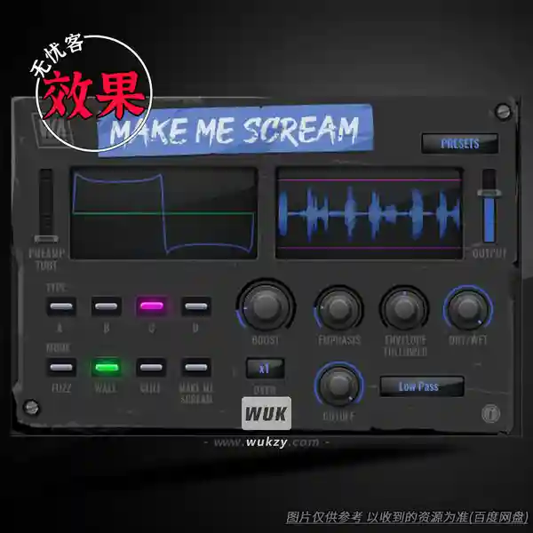 效果	W.A Production Make Me Scream（人声激励效果处理器）（W）