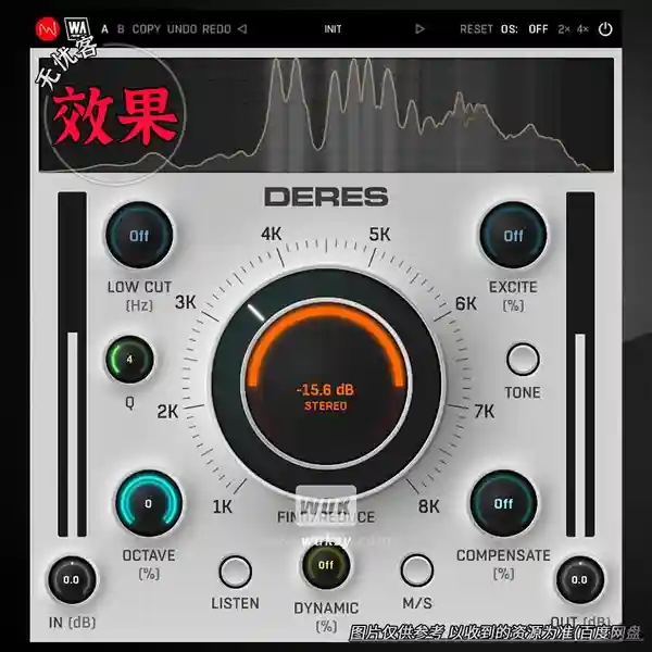 效果	W.A Production Deres（动态去共振去糙插件）（W）