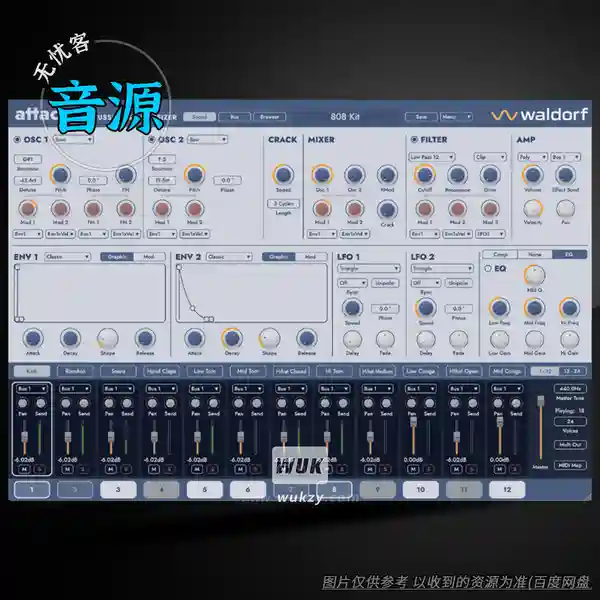 音源	Waldorf Attack 3 v3.0.1（鼓合成器音源）（W+M）