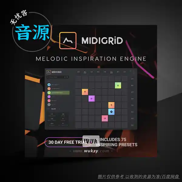 工具	ADSR Sounds MIDIGRiD（MIDI网格步进器）（W+M）
