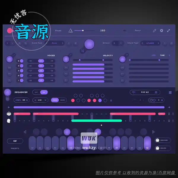 工具	Audiomodern Chordjam（实时和弦生成工具）（W+M）