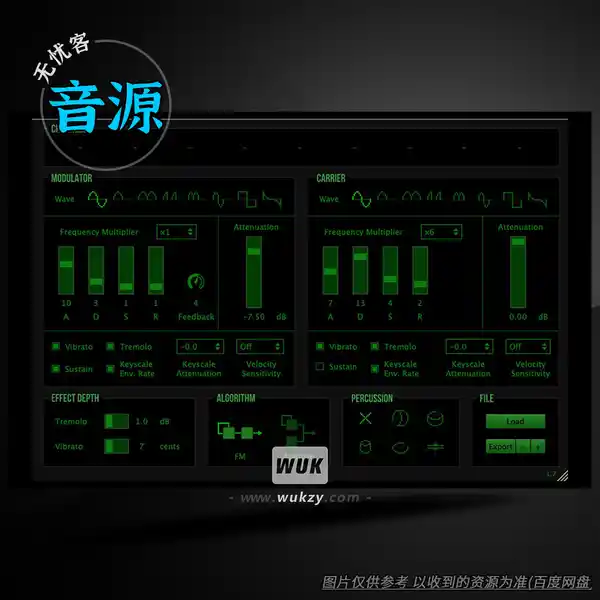 音源	DiscoDSP OPL（FM和加法合成器）（W）
