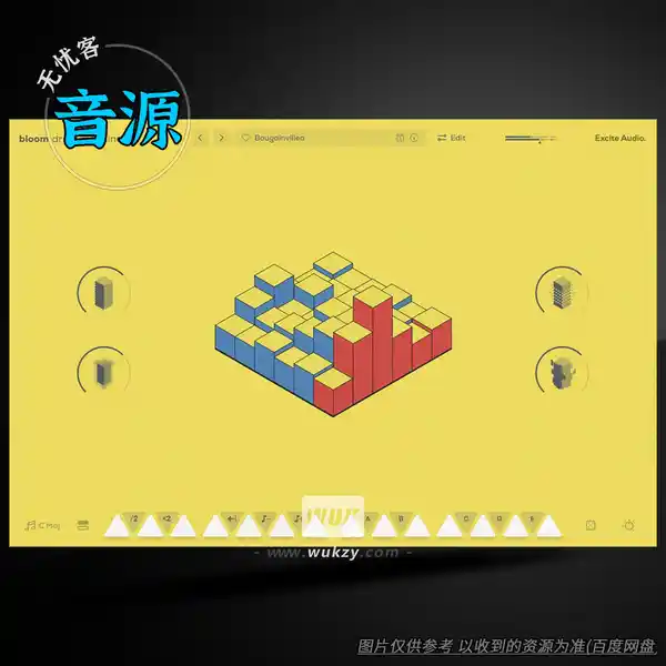 音源	Excite Audio Bloom Drum Machine（电子鼓机节奏音源）（W+M）