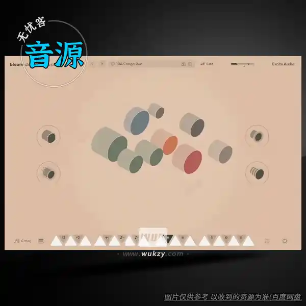 音源	Excite Audio Bloom Drum Percussion（世界原声打击乐音源）（W+M）