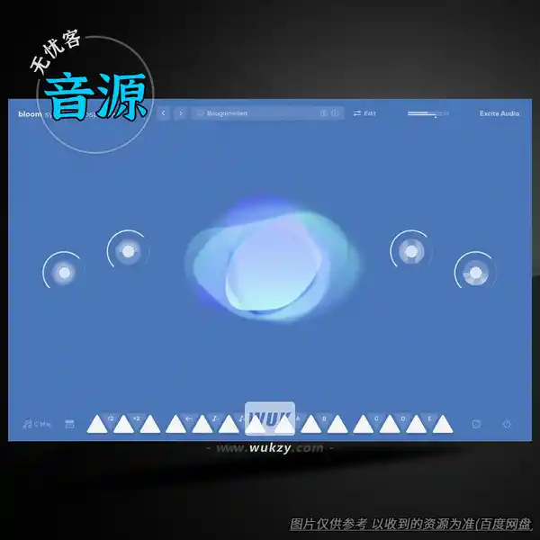 音源	Excite Audio Bloom Synth Atmosphere（氛围合成铺底 Pad 音源）（W+M）