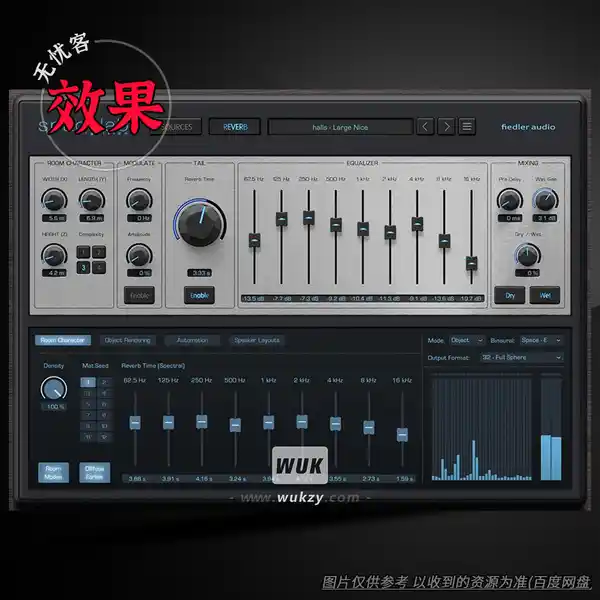 效果	Fiedler Audio Spacelab Ignition（轻量版3D混响）（W）