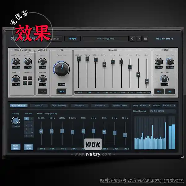 效果	Fiedler Audio Spacelab Interstellar（3D沉浸式高级混响）（W）