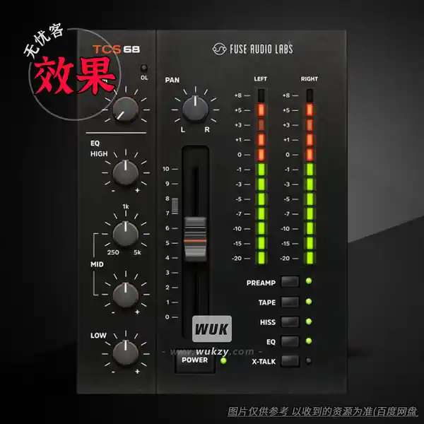 效果	Fuse Audio Labs TCS-68（磁带仿真效果器）（W+M）