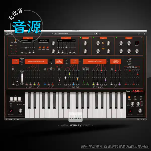 音源	GForce Axxess（虚拟模拟合成器）（W+M）