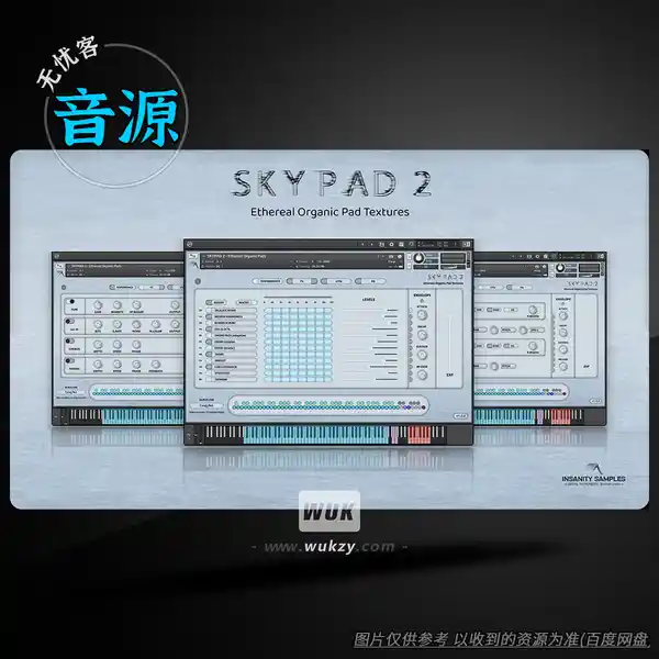 KTK	Insanity Samples SKYPAD 2 Ethereal Organic Pads KONTAKT（有机铺底音源）