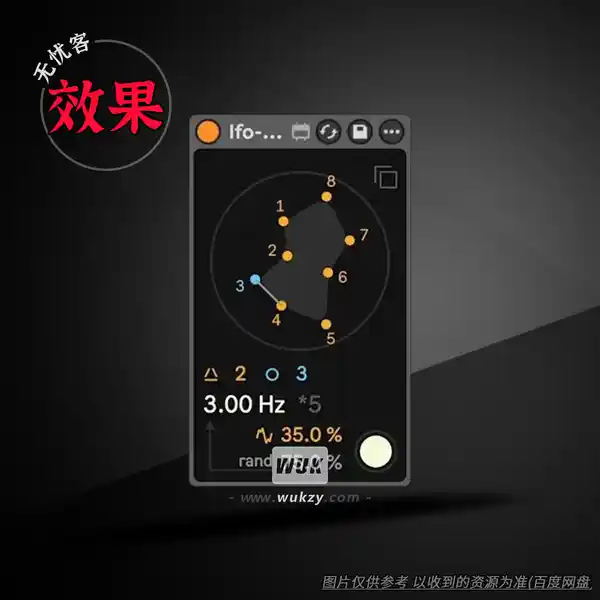 效果	Kentaro lfo-pnoise（噪声 LFO 调制）（AMXD）