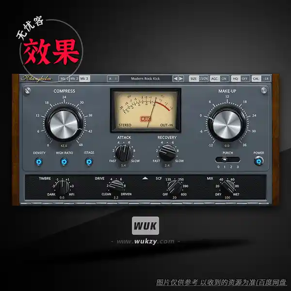 效果	Klanghelm MJUC（电子管压缩器）（M）