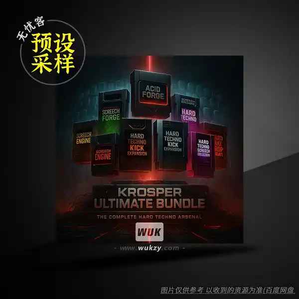 采样	Krosper The Hard Techno Arsenal Ultimate Bundle MULTiFORMAT（硬核Techno素材包）