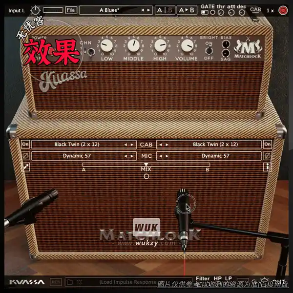 效果	Kuassa Amplifikation Matchlock（吉他插件）（W+M）