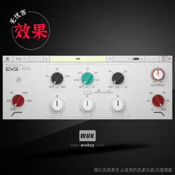 效果	Kuassa EVE-AT4（均衡效果器）（W）