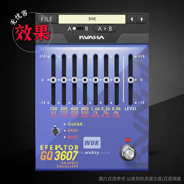 效果	Kuassa Efektor GQ3607 Graphic Equalizer（图示均衡器）（W+M）