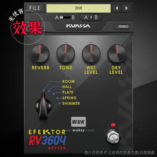 效果	Kuassa Efektor RV3604（混响效果器）（W）