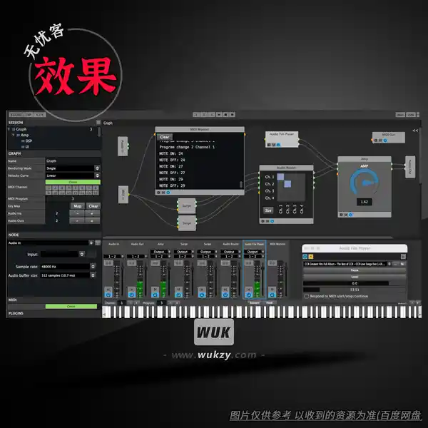宿主	Kushview Element（模块化音频插件宿主）（W+M）