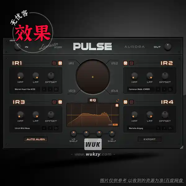 效果	Lancaster Audio Pulse 2 IR Loader（IR加载插件）（W+M）