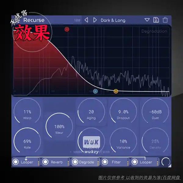 效果	Lese Recurse（递归延迟效果）（W）