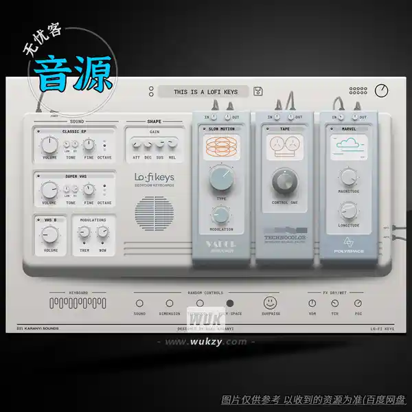 音源	Karanyi Sounds Lofi Keys 1（键音电钢）（W）