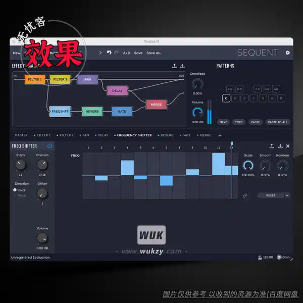 效果	Loomer Sequent（模块化多效果器）（W+M）