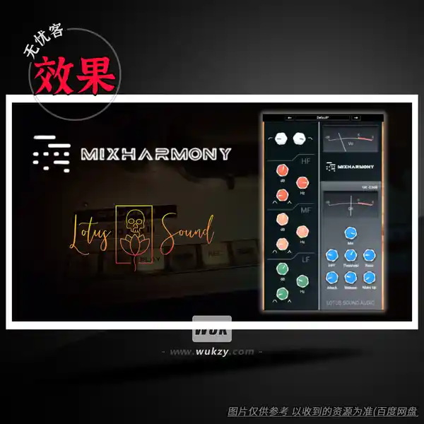 效果	Lotus Sound MixHARMONY MK（通道条插件）（W+M）