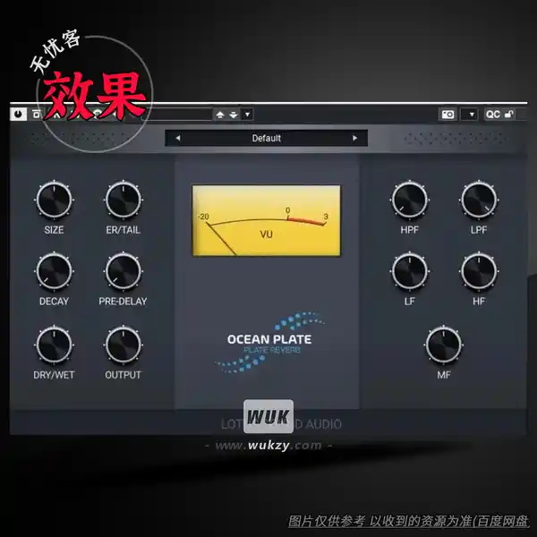 效果	Lotus Sound  Ocean Plate Reverb（板式混响效果）（W+M）