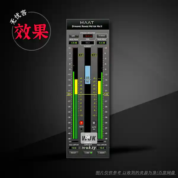 效果	MAAT DRMeter MkII（电平表）（W）
