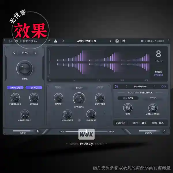 效果	Minimal Audio Cluster Delay（序列设计延迟）（W）