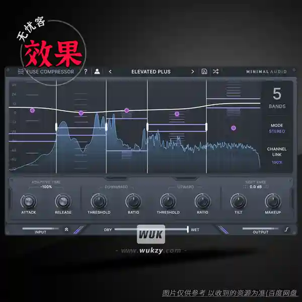 效果	Minimal Audio Fuse Compressor（智能多段压缩）（W）