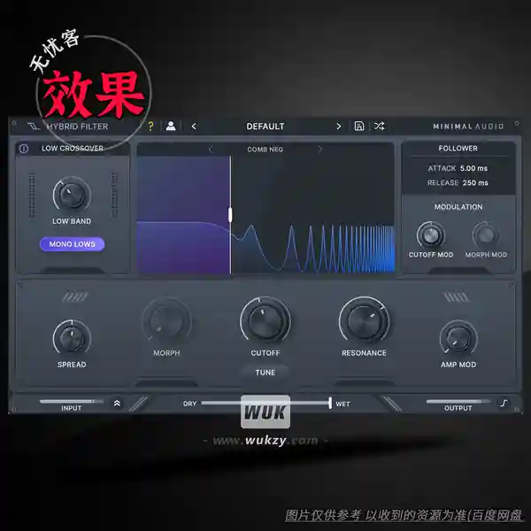 效果	Minimal Audio Hybrid Filter（混合过滤器）（W）