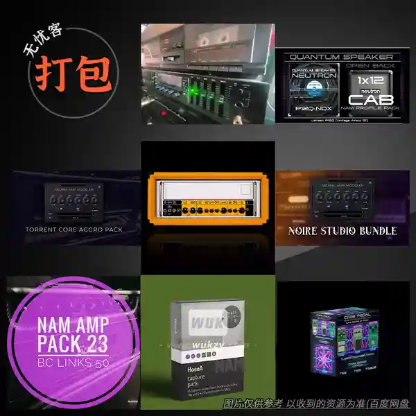 16套NAM扩展 Neural Amp Modeler（AI 神经箱头+箱体建模插件）（扩展）