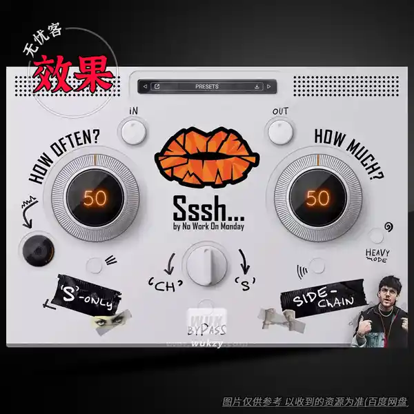 效果	No Work On Monday Sssh（高效去齿音插件）（M）