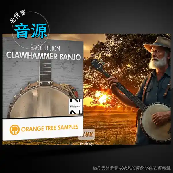 KTK	Orange Tree Samples Evolution Clawhammer Banjo v1.2.5 KONTAKT（班卓琴音源）