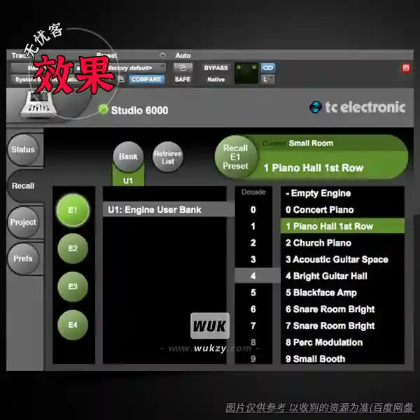 效果	TC Electronic System 6000 Integrator（多通道音频处理器）（W）